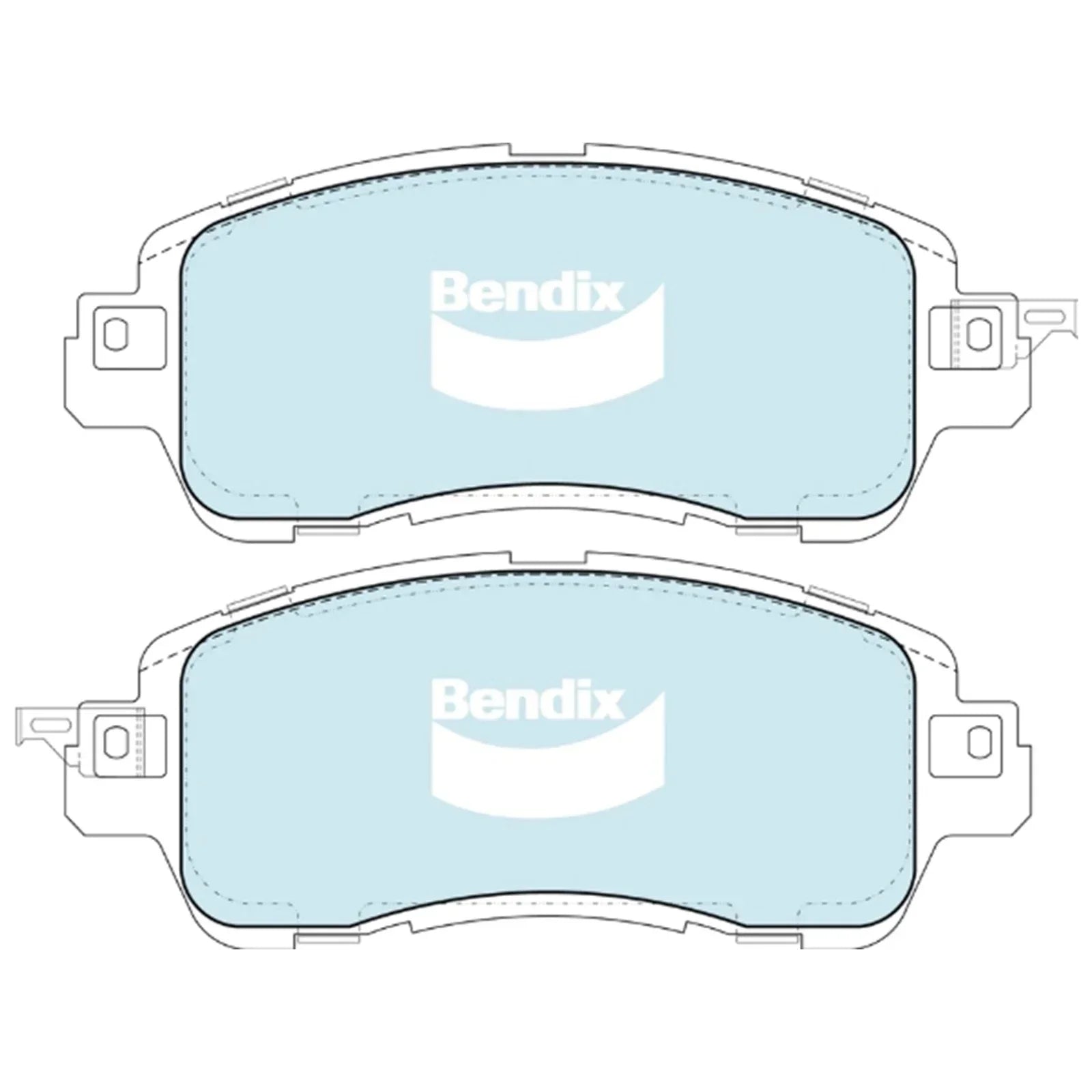Front Disc Brake Pad Set 1.5L for Mazda 2 DJ DL (2014-2025)