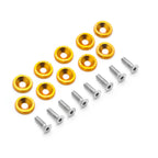 Gold Billet Aluminum M6 Bumper Washer Bolt for Car (2010-2020)