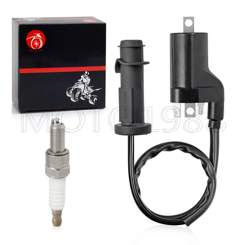 Ignition Coil Pack & Spark Plug Set for Arctic Cat 550 700 1000 (2009–2016)