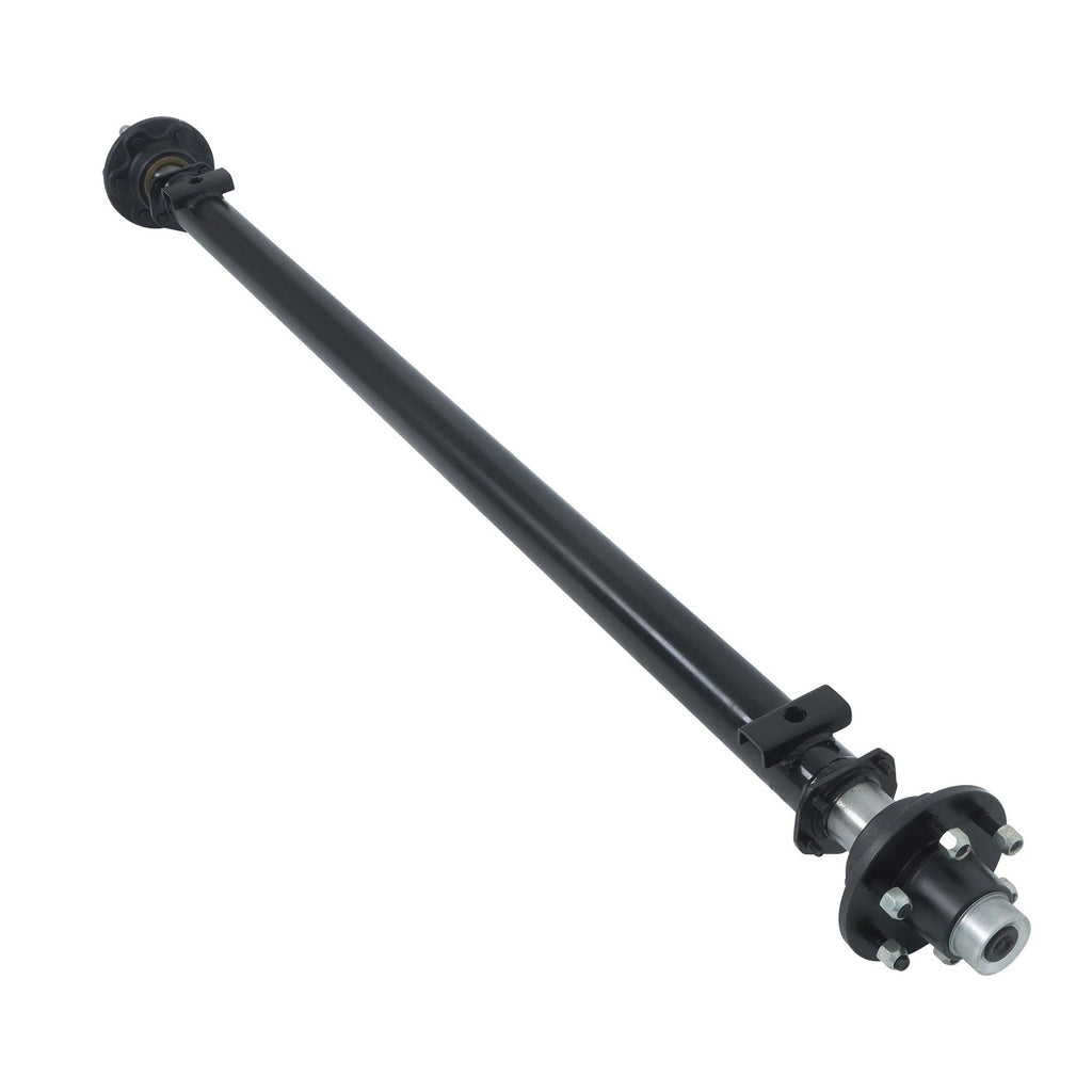 6K Trailer Axle for 6 Lug Vehicles (73" Hub Face, 58" Spring Center)