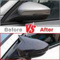 Set of 2 Carbon Look Side Mirror Cover Caps for Ford Focus MK4 (2019–2024)