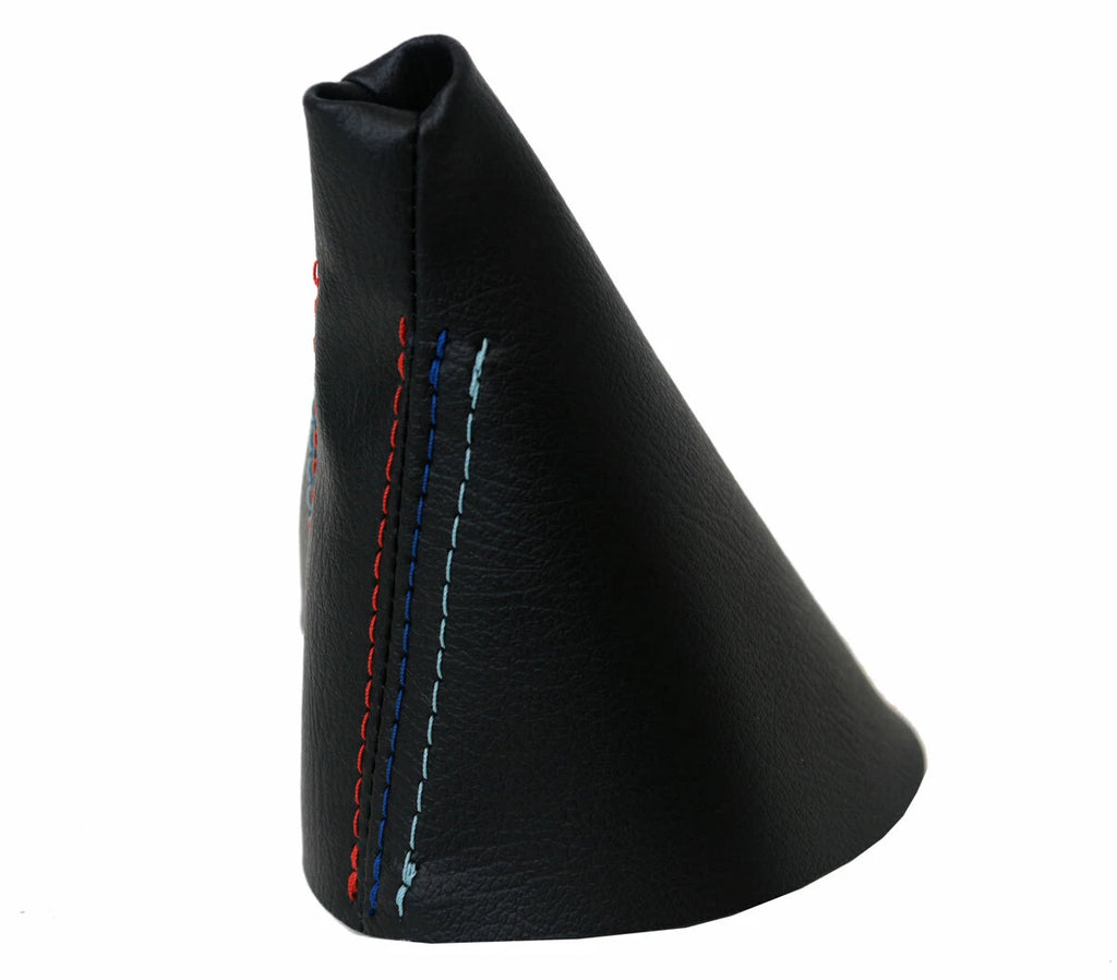 Leather Automatic Shift Boot Cover for BMW E38 (1995–2001) Black M Stitch