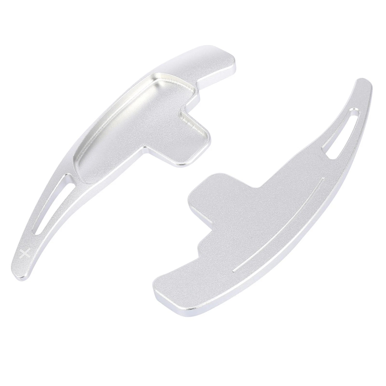 Pair Silver Tone Steering Wheel Shift Paddle for Mercedes Benz AMG A45 (2014)