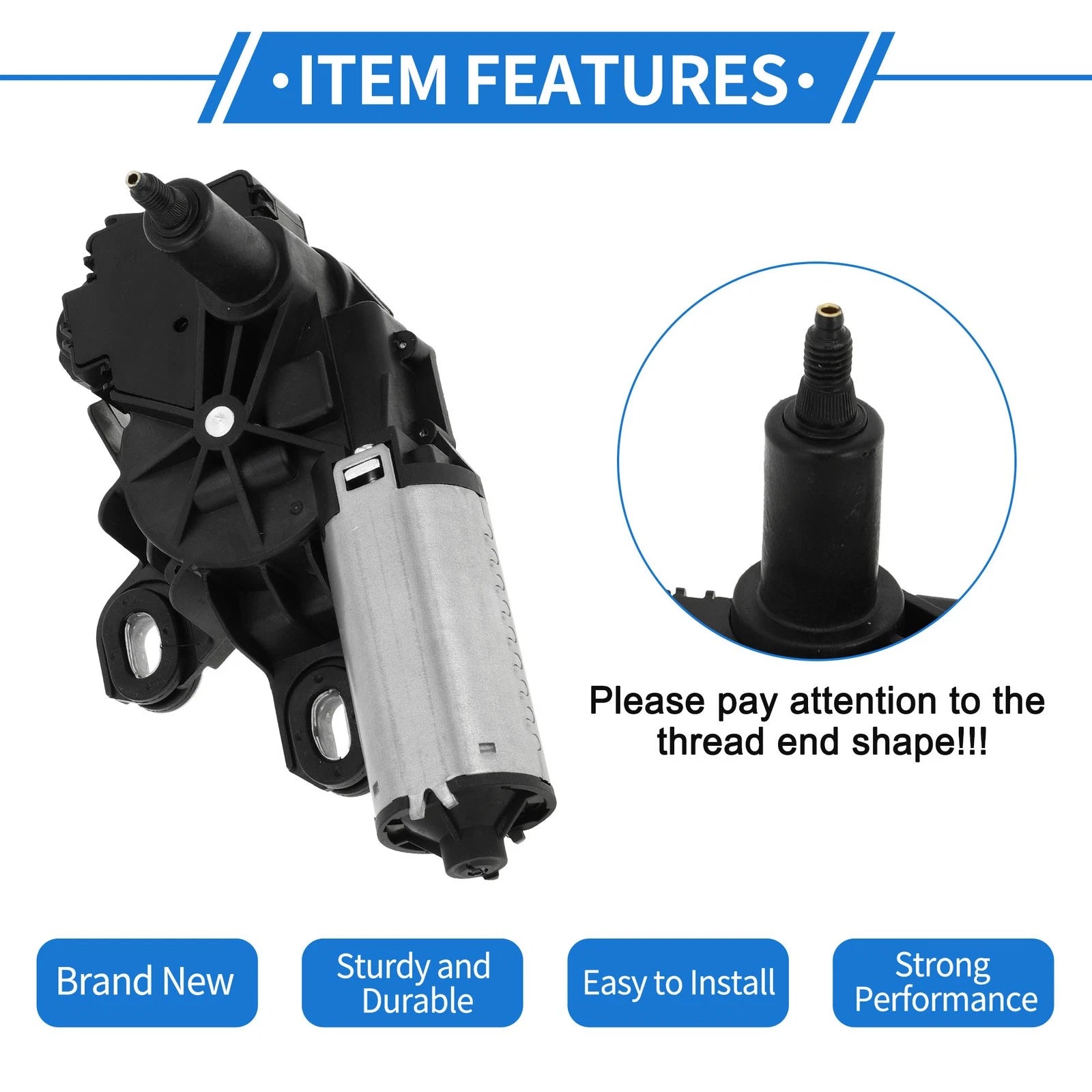 Rear Windshield Wiper Motor for Mercedes-Benz Viano (2003–2004) No. 6398200408