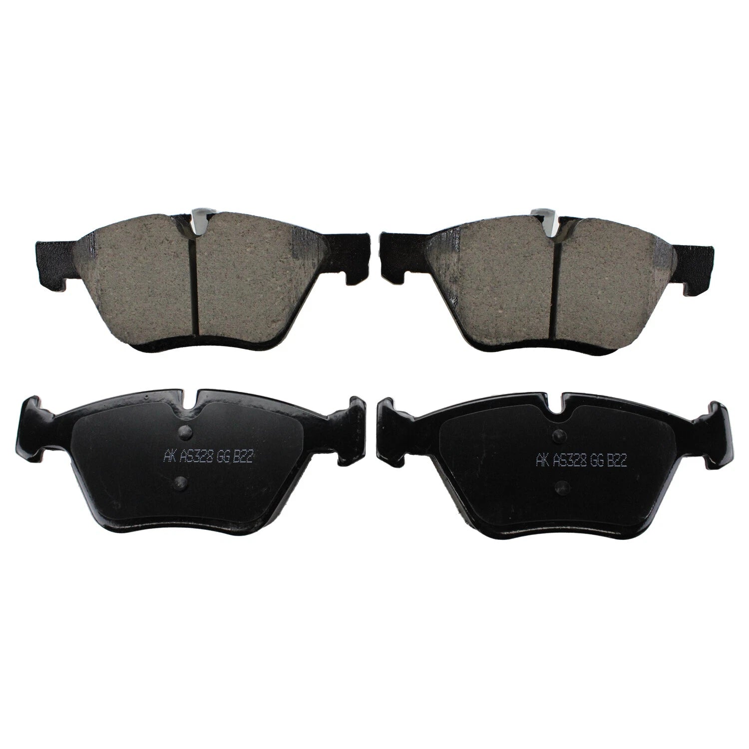 Akebono Euro Front Ceramic Slotted Brake Pad for BMW E82 E88 E89 E90 E91 E92 E93 (2007–2013)