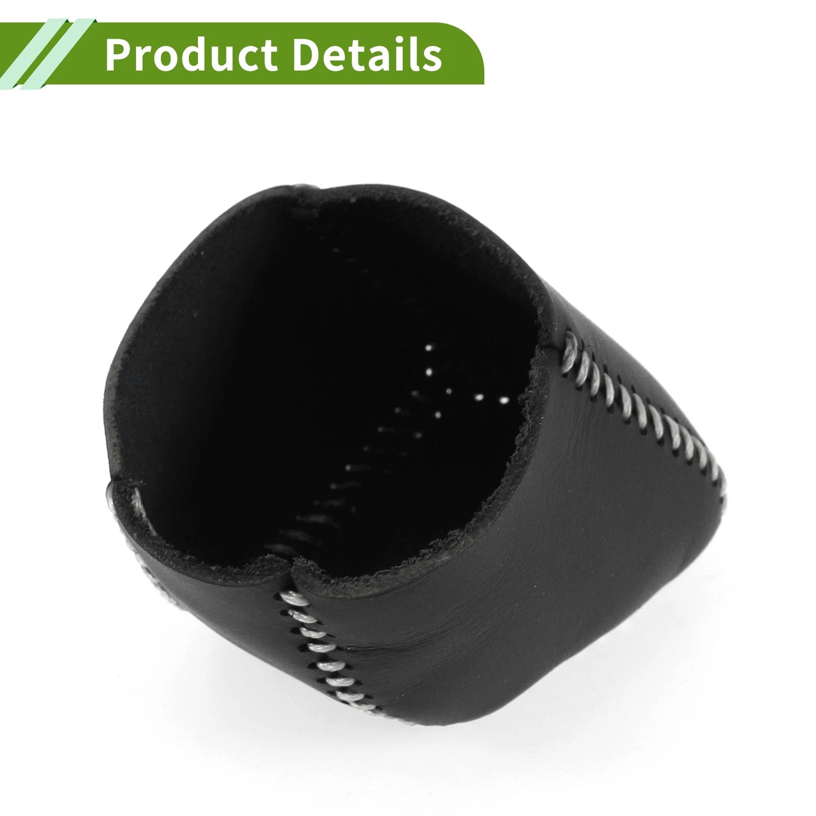 1 Pc Gear Shift Knob Cover for Lexus RX350 (2023–2024) Black Gray Faux Leather