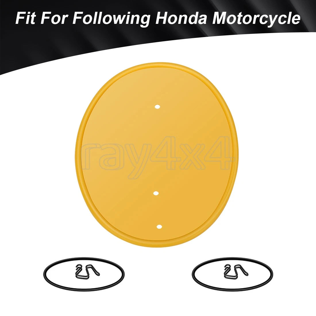 Front Number Plate Mount Kit with Clips & Bands for Honda Z50 Z50R (1979–1987)