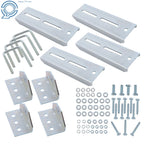 Set of 4 Galvanized Swivel Top Bunk Brackets for Boat Trailer
