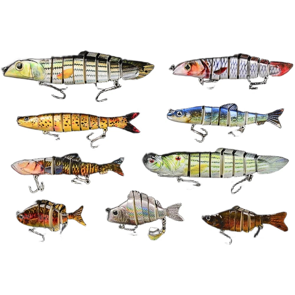 Fishing Lure Kit for Boat Fishing - Lifelike S-Shape ABS Plastic