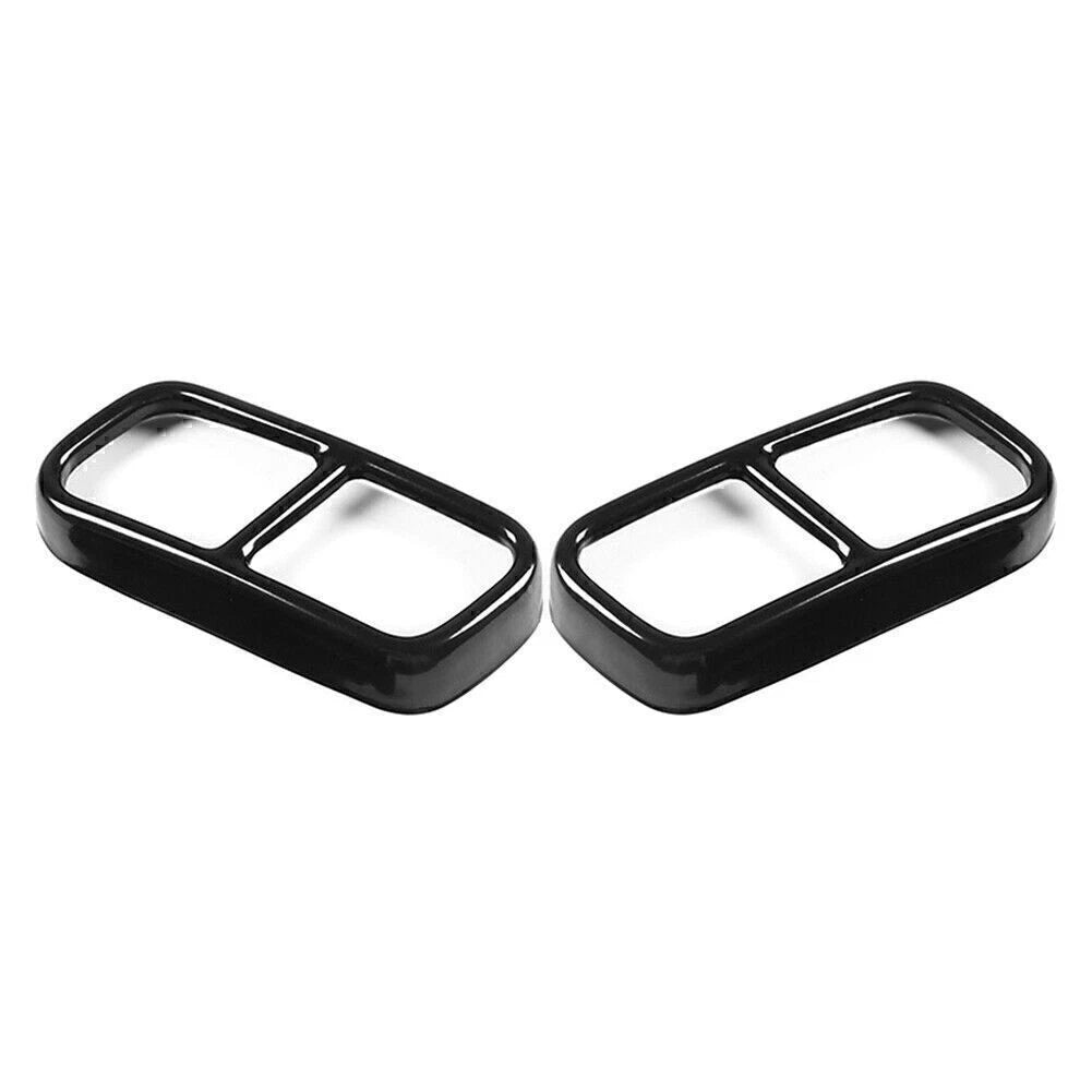 Tail Muffler Exhaust Pipe Cover Trim for BMW 7 Series F01 (2009–2014) Black