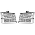 LED DRL Headlight Bumper Lamps for Chevy Silverado Avalanche 1500-3500 (2003–2007)