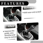 5 Speed Manual Gear Shift Knob for Toyota Yaris (2005–2010) Faux Leather Black