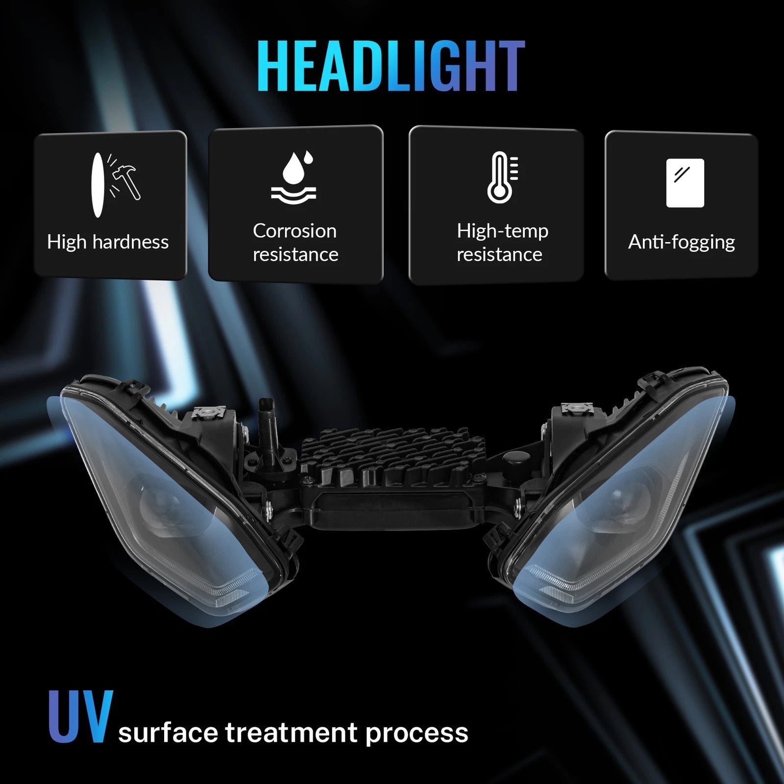 LED Headlight Lamp & Fairing Stay Bracket for BMW S1000RR (2019–2025) M1000RR (2021–2025)