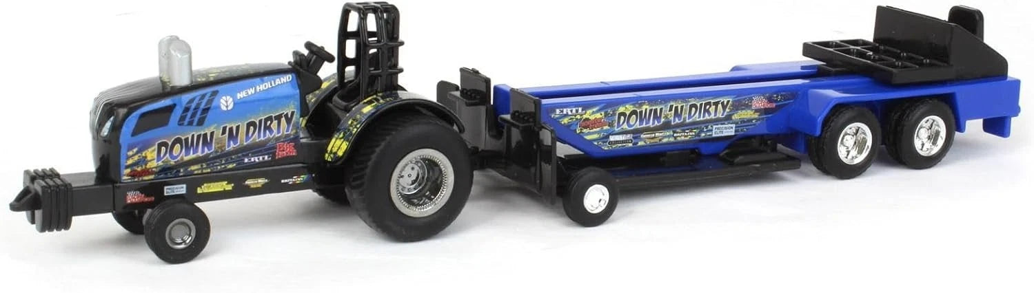 ERTL Pulling Tractor with Sled for New Holland (1/64 Scale) 47573