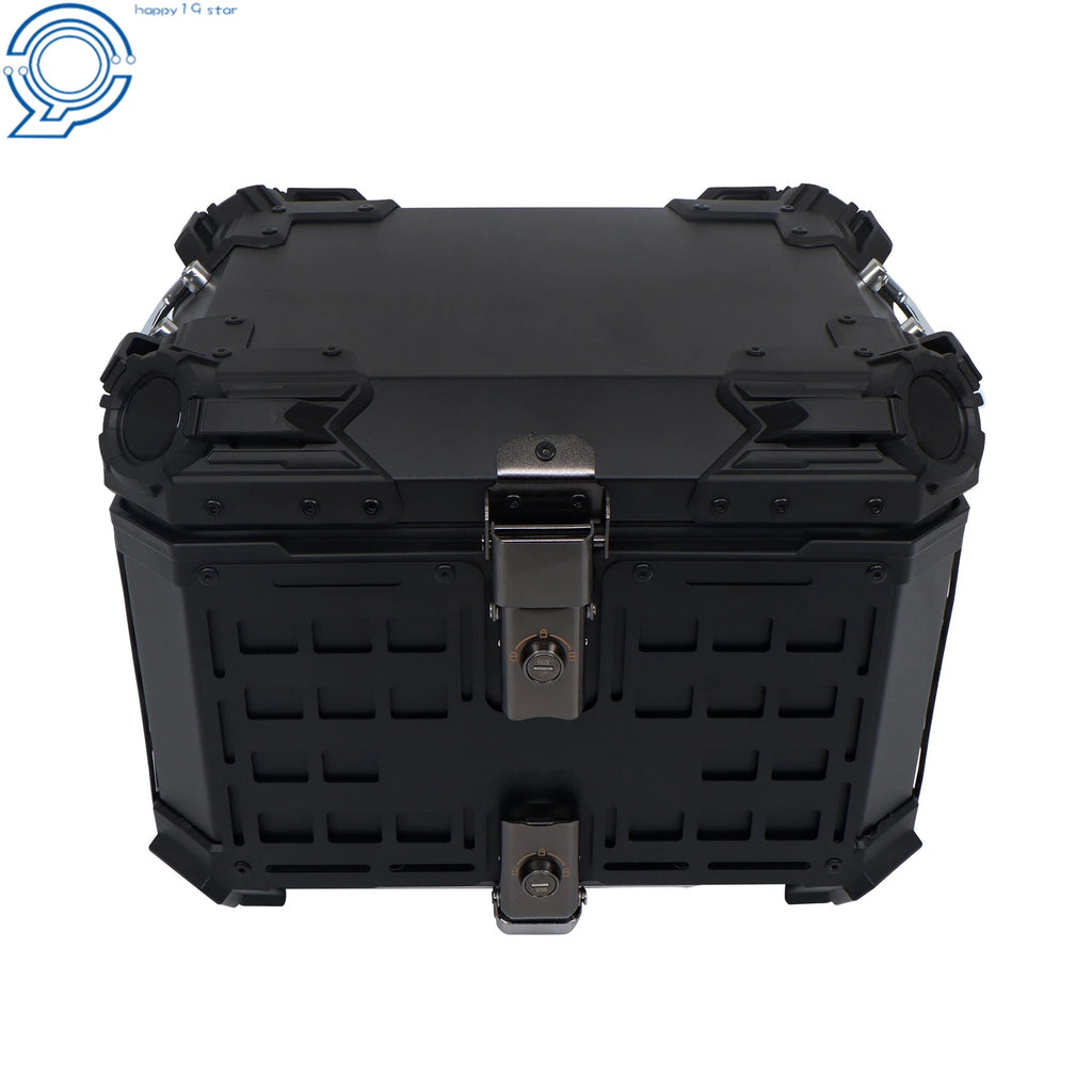 45L Black Motorcycle Top Case Trunk for Universal Models