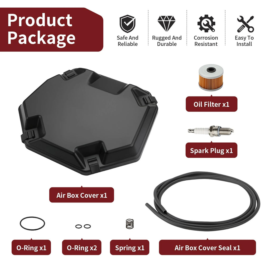 Air Box Lid Cover Cap O-Ring for Honda Fourtrax 300 (1988–2000)