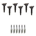 Set of 6 Ignition Coils & NGK Spark Plugs for Ford Escape, Fusion (2005–2012)