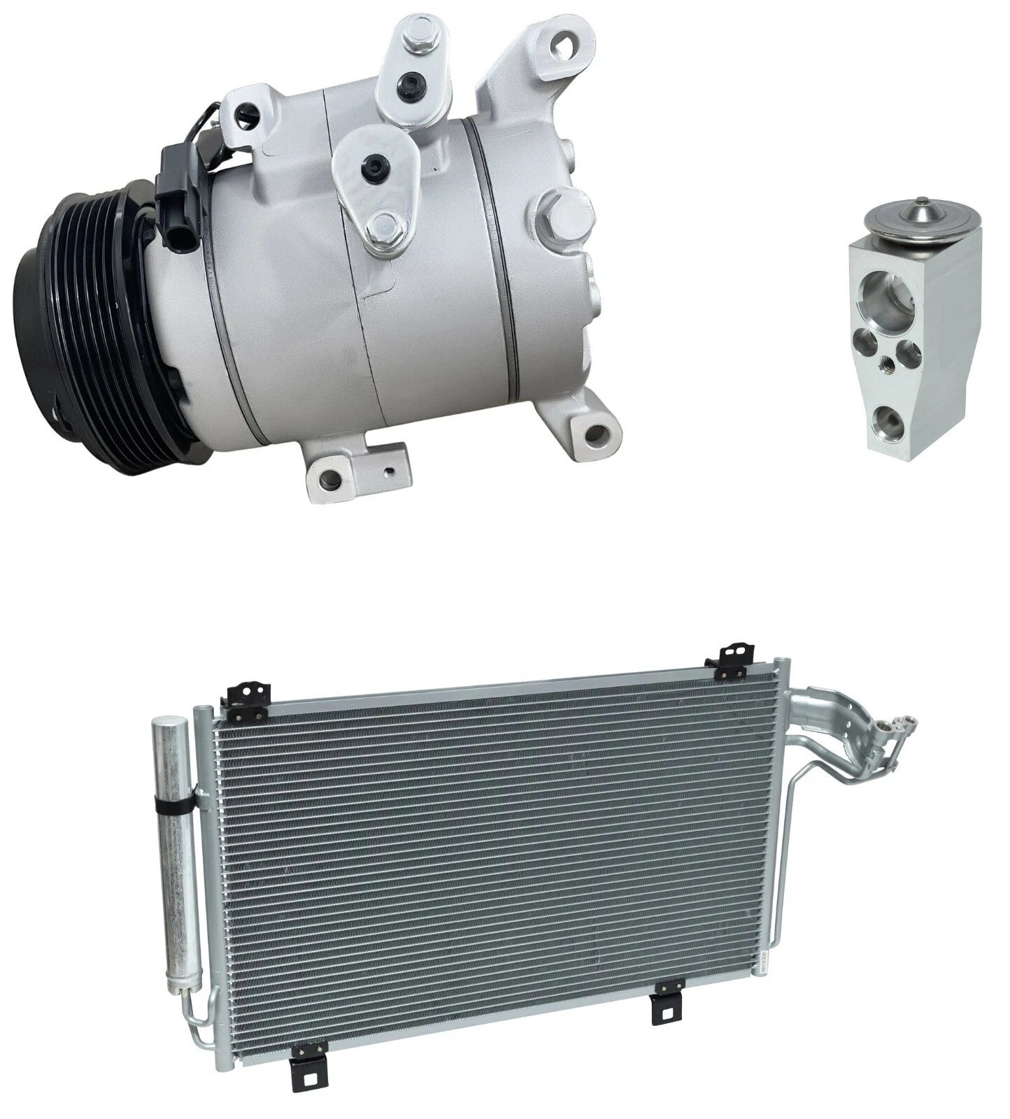AC Compressor Kit With Condenser for Mazda 3 2.0L 2.5L Sport (2014–2016)