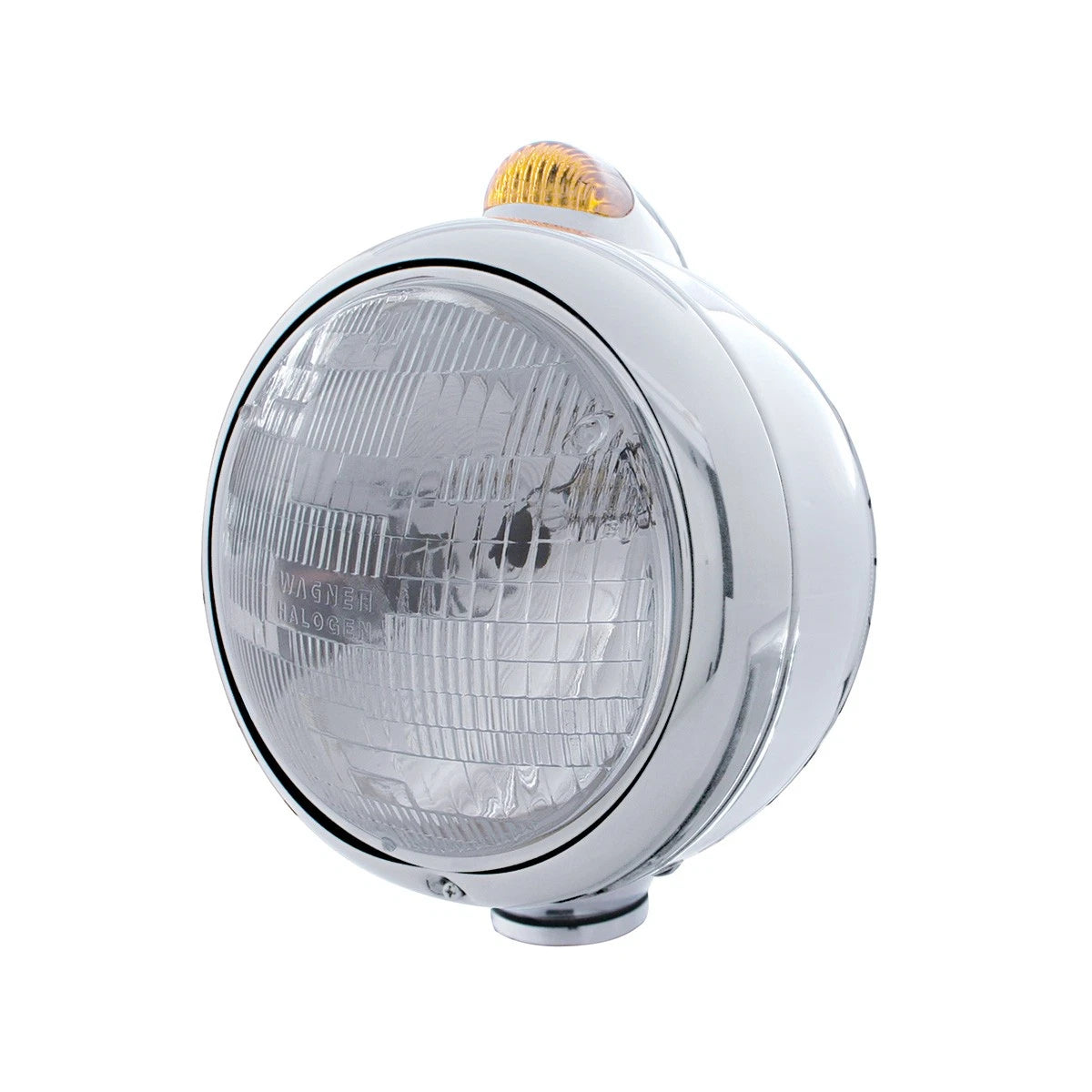 Headlight with LED Signal Amber Lens Replacement for Ford F700 F750 (1970–1990)