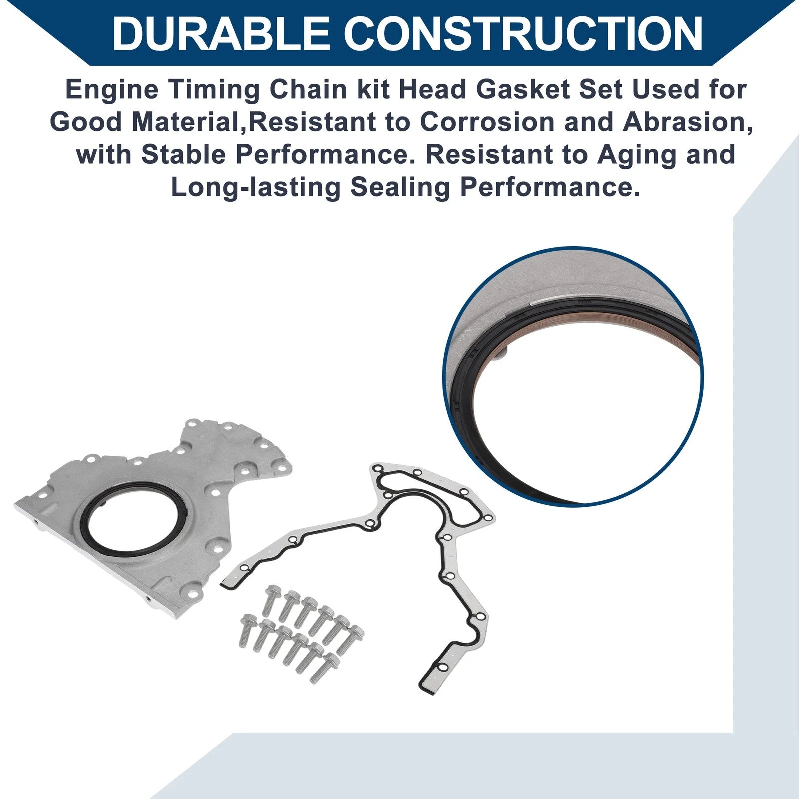 Engine Timing Cover Gasket Set No. 12559287 for GMC Chevy 6.0 6.2 4.8 5.3 (2007–2019)