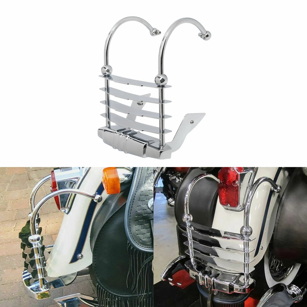 Rear Bumper Cheese Grater Grill for Harley Heritage Springer (1997–2003) Chrome