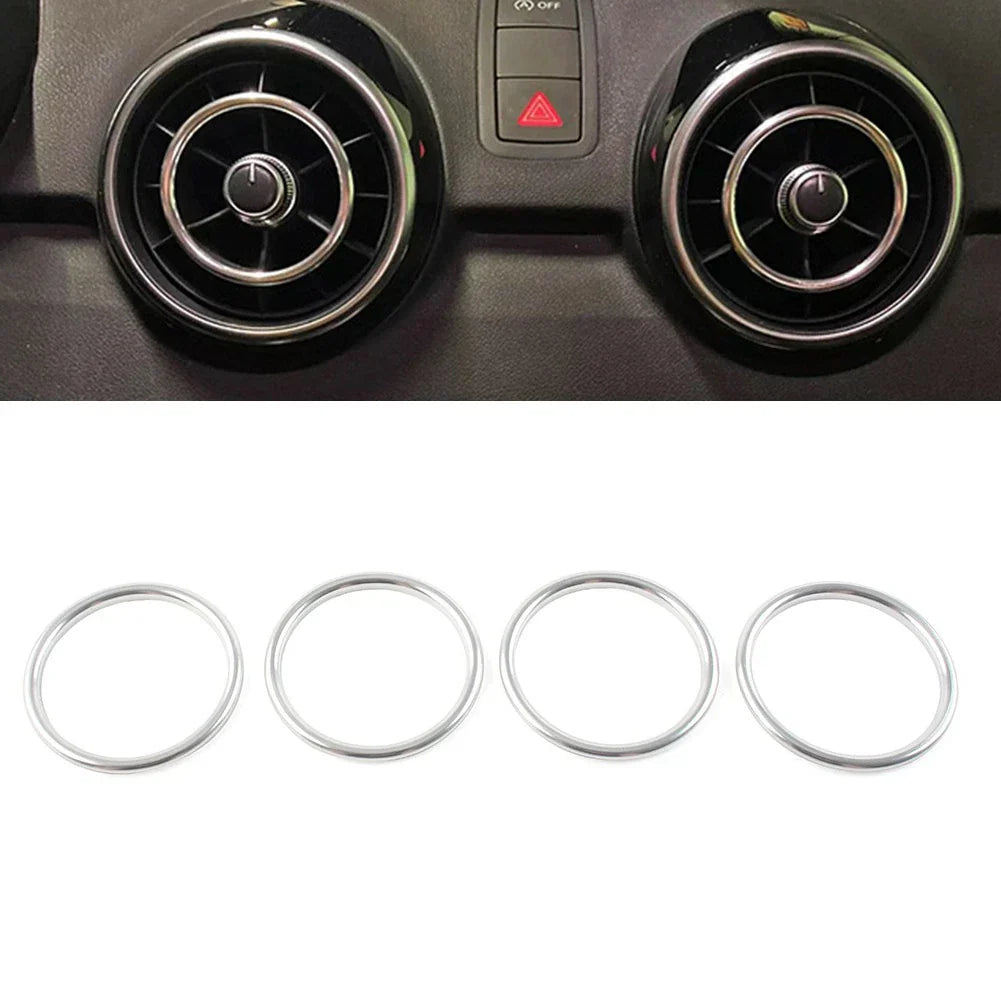 AC Vent Outlet Inner Ring Trim Silver for Audi A1 S1 (2010-2018)