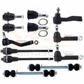 Set of 12 Steering Ball Joints & Tie Rods for GMC Sierra 2500 HD (2001–2010)