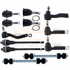Set of 12 Steering Ball Joints & Tie Rods for GMC Sierra 2500 HD (2001–2010)