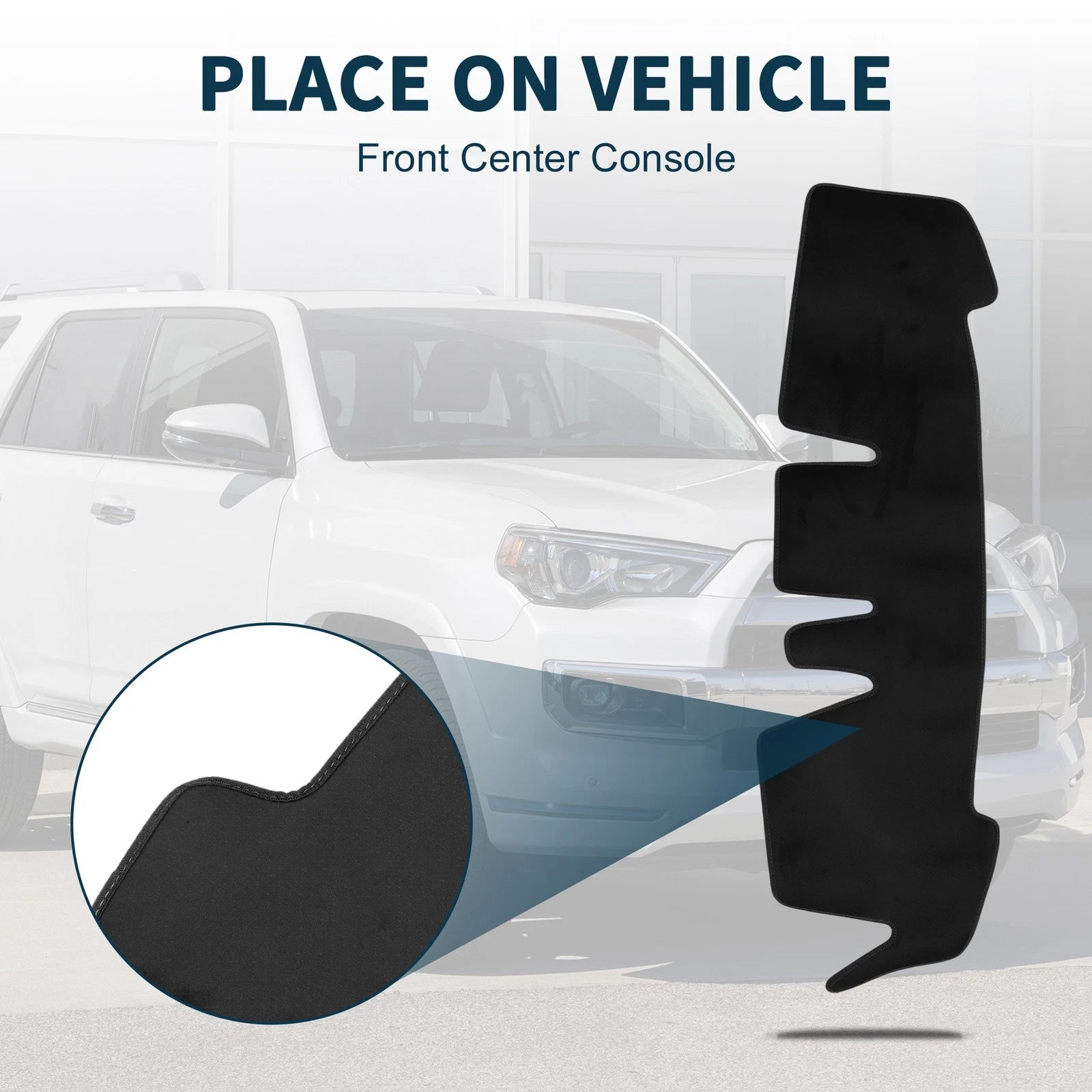Dashboard Cover Mat for Honda N-ONE JG3 JG4 (2012–2020) Black Set of 1