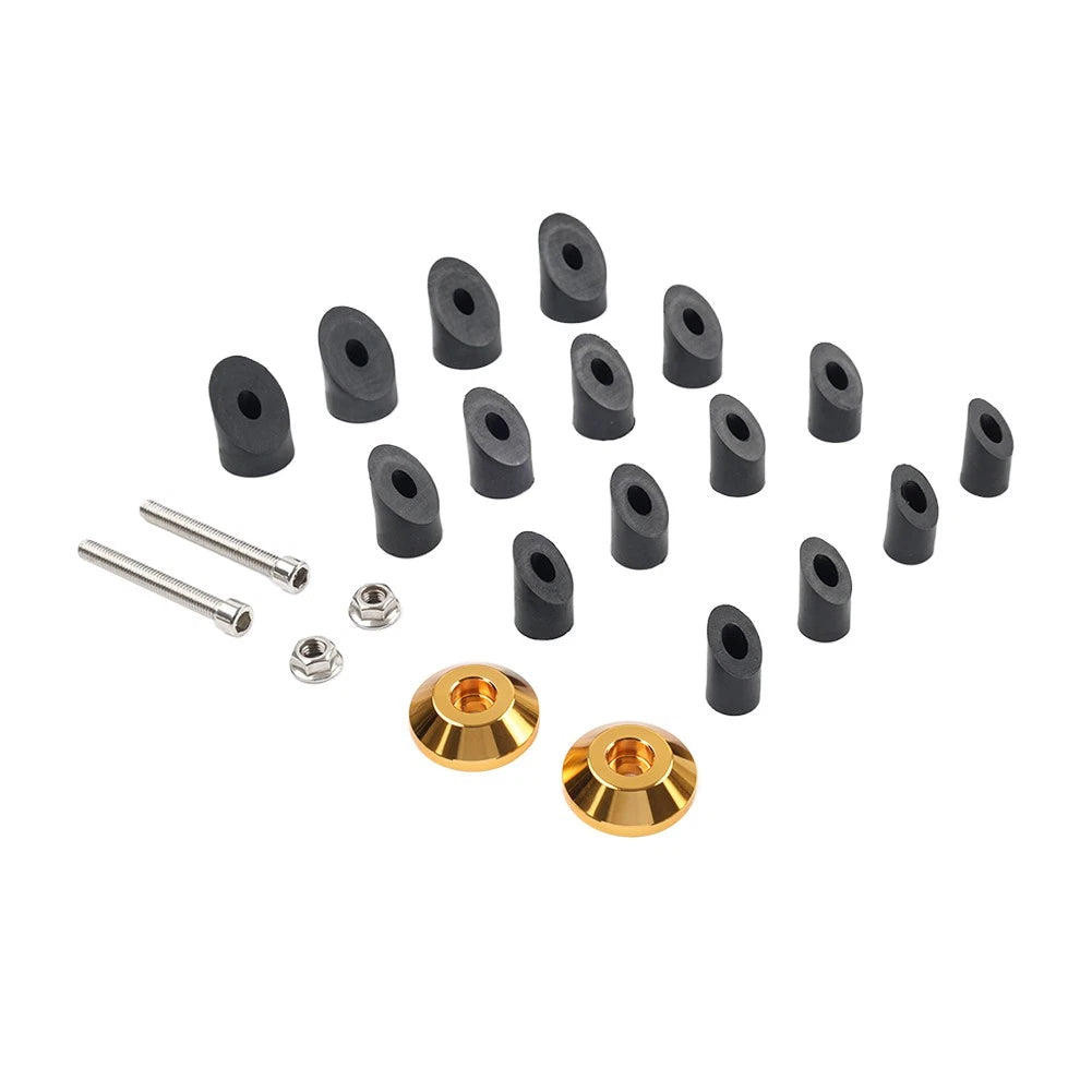 Handlebar Grips for Motorcycle (7/8'' 1'') - Gold End Cap Slider Plug