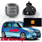 2X Clear LED Side Marker Light for Audi A3 A4 A8 B5 SEAT SKODA Octavia Roomster (1996–2020)