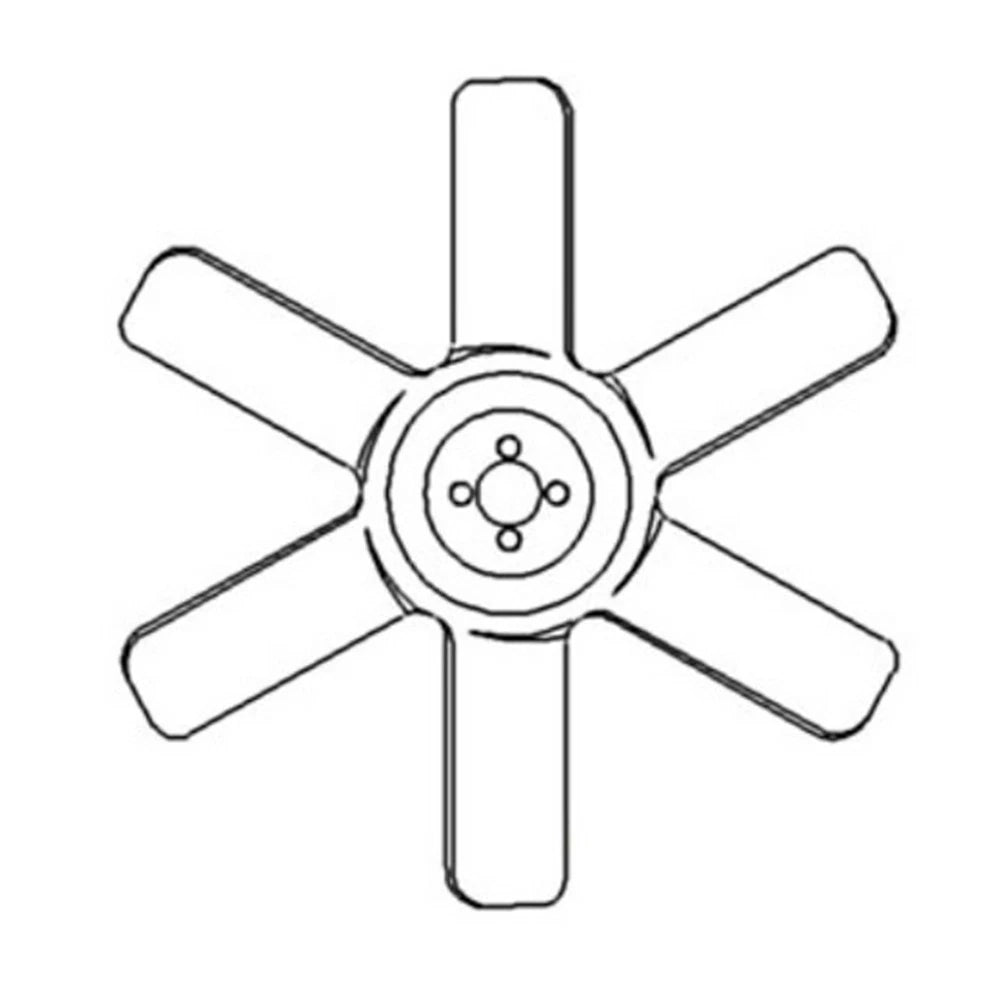 Cooling Fan 6 Blade for Kubota M6030 M7030 M7500 M8030 M5950 15725-74110
