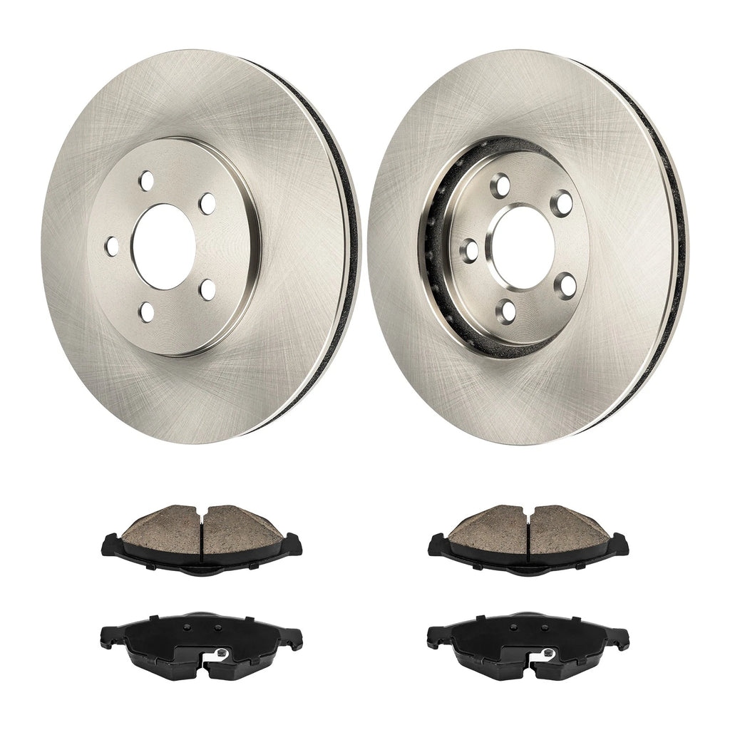 Front Vented Ceramic Brake Kit for Chrysler Sebring Dodge Stratus (2002–2006)
