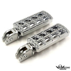 Chrome CNC Dominator Cut Foot Peg for Harley FXBR FXBRS (2018–2023)