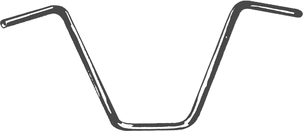 1" Handlebar Ape Hanger 14" Rise for Harley Davidson