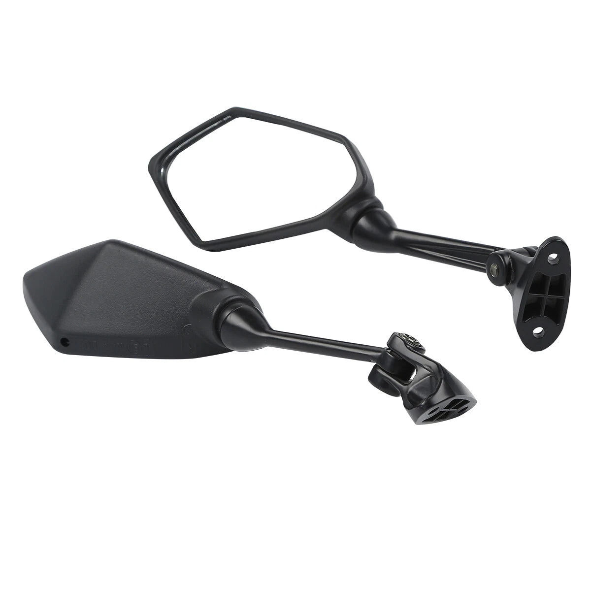 Black Pair Rearview Mirrors for Kawasaki Ninja ZX6R (2009–2012)