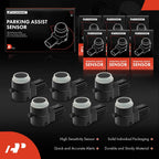 6X Rear Backup Parking Assist Sensors for Dodge Ram 1500 Jeep Liberty (2002–2011)