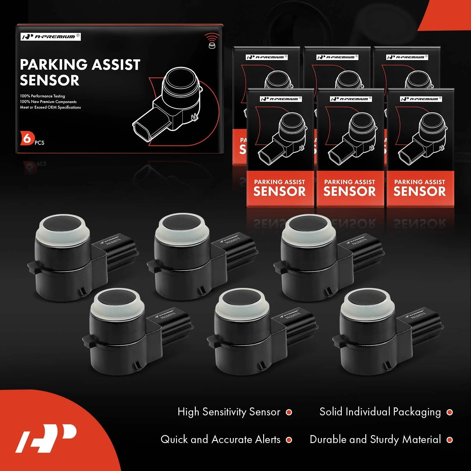 6X Rear Backup Parking Assist Sensors for Dodge Ram 1500 Jeep Liberty (2002–2011)