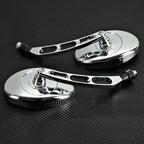Chrome Rearview Mirrors for Honda Shadow Rebel CB Cruiser (10MM Thread)
