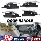 Set of 4 Interior Door Handles for Hyundai Elantra (2007–2010) Chrome