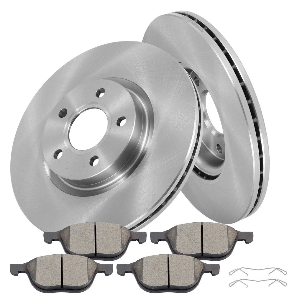 Front Brake Rotors & Ceramic Pads for Ford Escape (2013–2016) FWD
