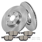 Front Brake Rotors & Ceramic Pads for Ford Escape (2013–2016) FWD
