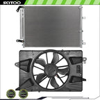 A/C Condenser and Cooling Fan Kit for Jeep Cherokee (2014–2018)