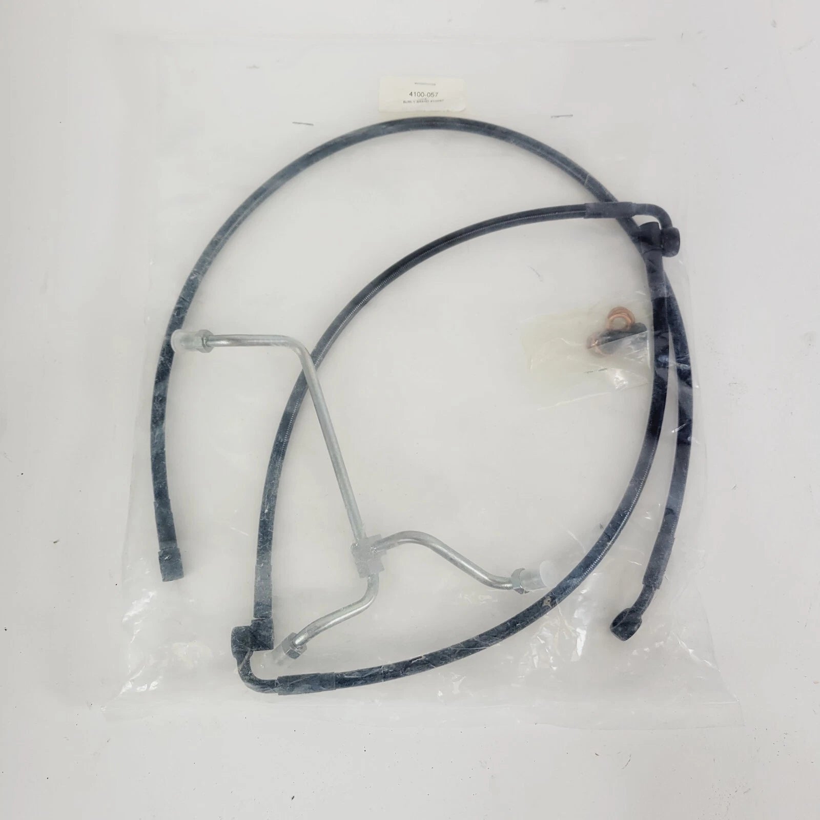 Burly Black Vinyl Brake Lines & Tee Cables for Harley (4100-057)
