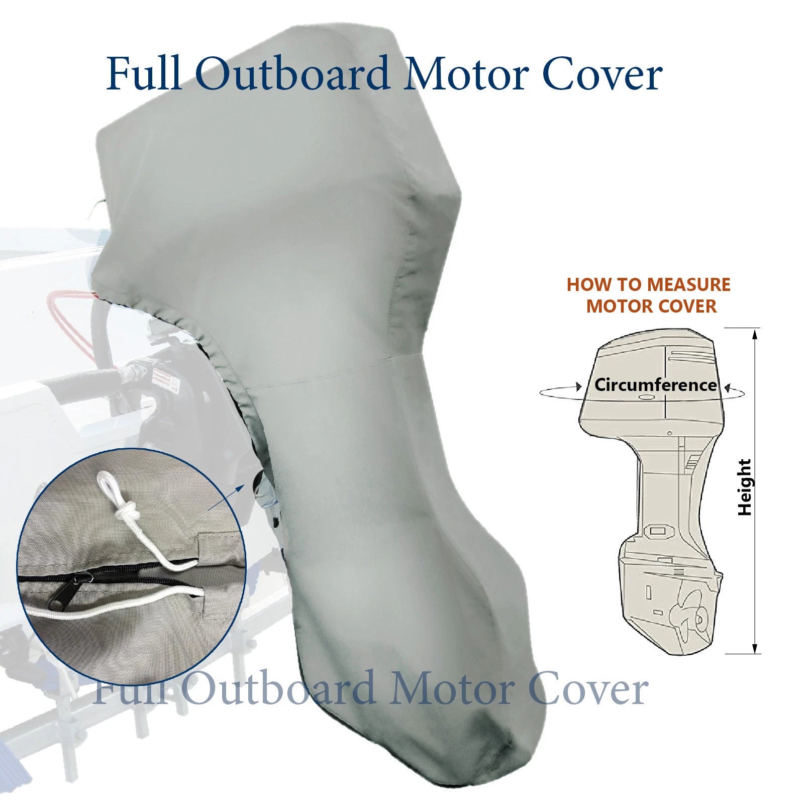 Outboard Motor Engine Cover for Boat (Fits 40-50HP)
