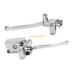 1" Hydraulic Brake Master Cylinder & Clutch Lever for Motorcycle (Chrome)
