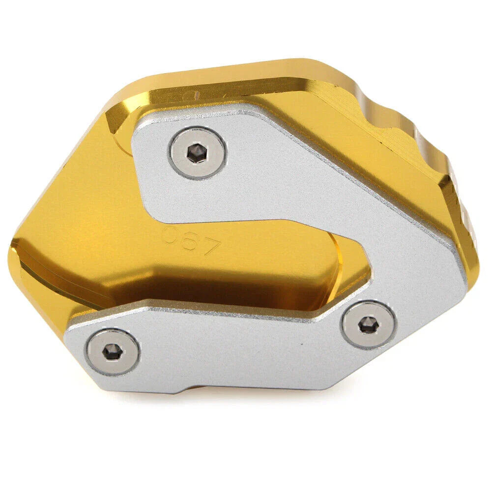 CNC Gold Side Kickstand Extension Plate for Yamaha MT-09 Tracer, XSR 900
