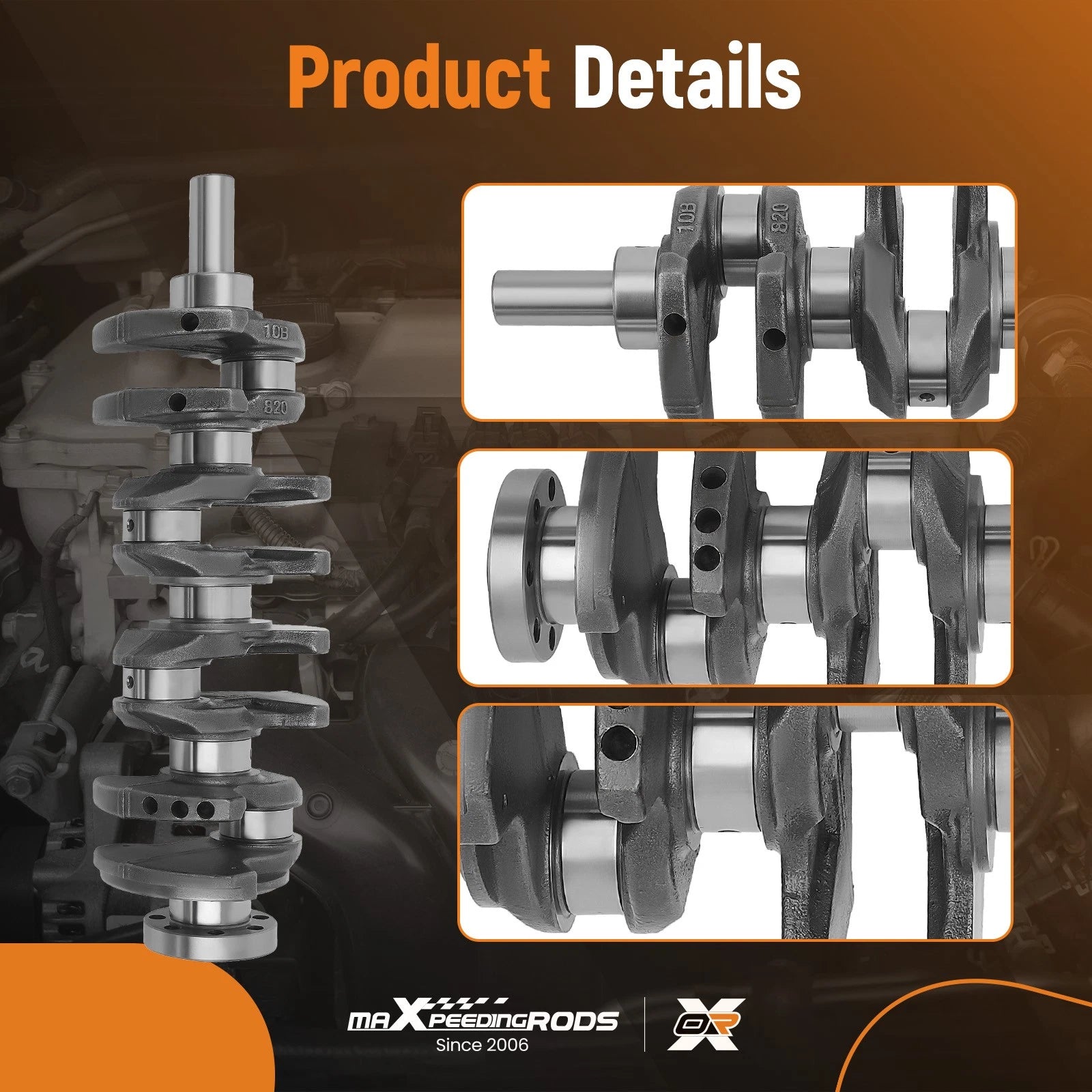 Crankshaft & ConRod & Bearing Set for Hyundai Sonata/Tucson (G4KD)