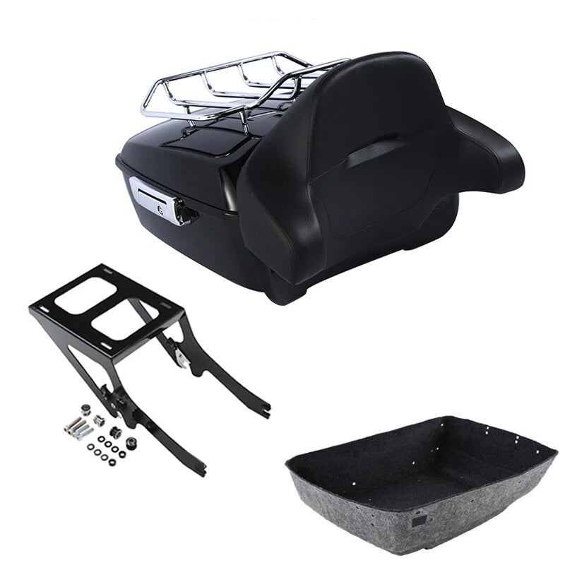 King Trunk Backrest Rack Mount for Harley Softail Deluxe FLHCS (2018–2026)