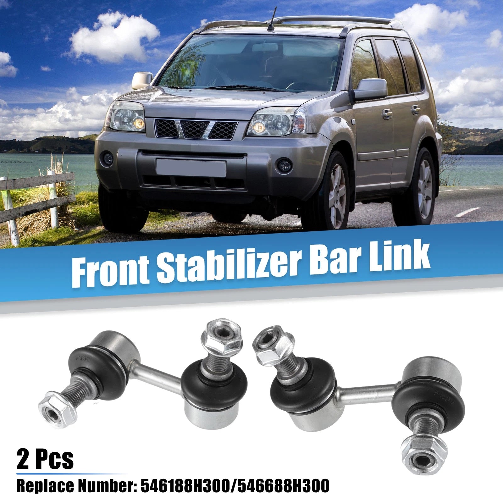 2 Pcs Front Stabilizer Bar Link for Nissan X-Trail (2005–2006) No. 546188H300